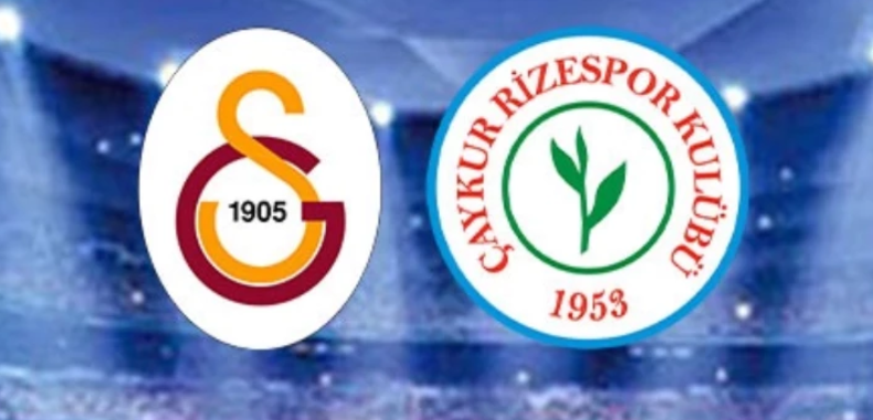 Galatasaray-Rizespor maçında ilk 11'ler belli oldu!