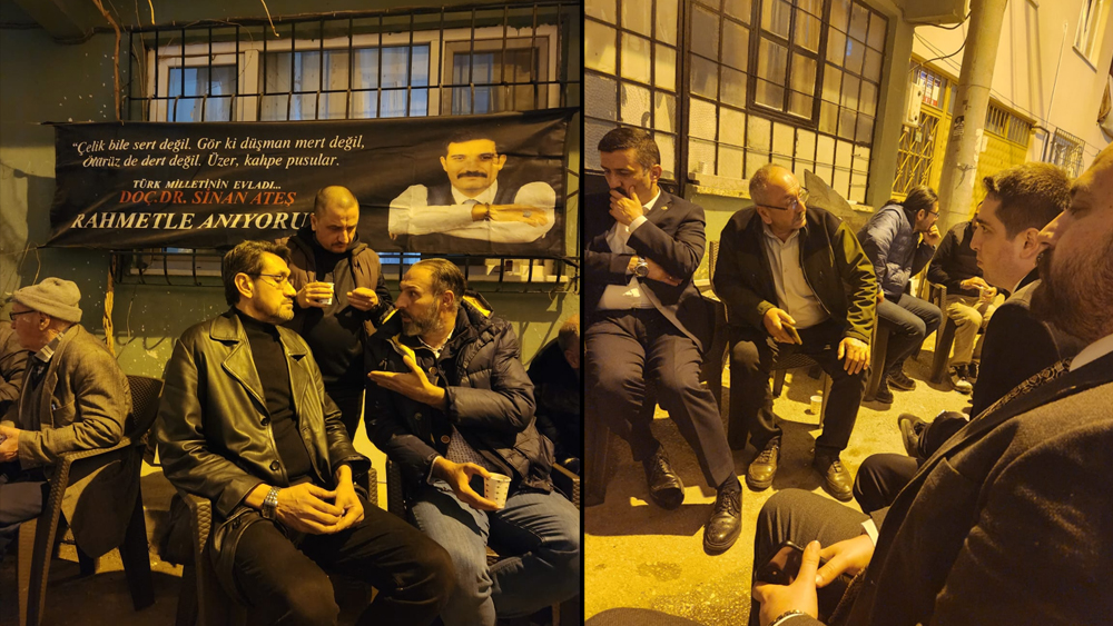 İYİ Parti’den Sinan Ateş’in babasının evine taziye ziyareti
