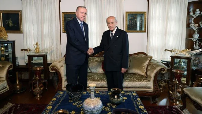 Cumhurbaşkanı Erdoğan ile MHP Lideri Bahçeli görüşmesi sona erdi