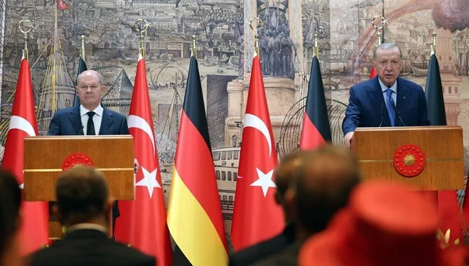 Cumhurbaşkanı Erdoğan ve Alman Başbakanın görüşmesinden savunma işbirliği mesajı çıktı!
