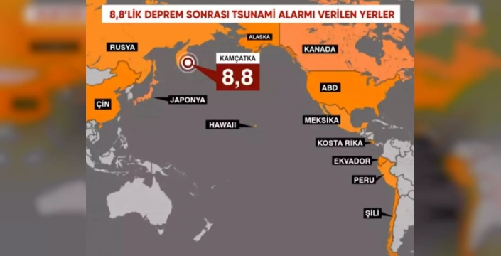 Kamçatka'da 8.8 büyüklüğünde deprem: Önemli can ve mal kaybı olasılığı