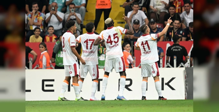 Galatasaray, Kayserispor'u 4-0 yendi: Liderliğe yükseldi