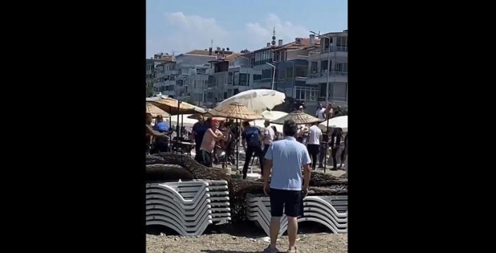 Mudanya'da şezlong tartışması kavgaya dönüştü