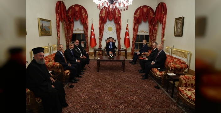 Erdoğan, Kudüs Rum Ortodoks Patriği Theofilos Giannopoulos'u kabul etti: İsrail'in saldırıları kabul edilemez
