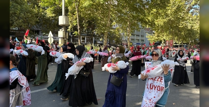 Ankara'da Gazze Kararlılık Yürüyüşü: Yüzbinler Filistin'e Destek İçin Sokaklardaydı