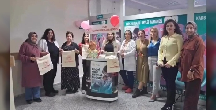 Kars'ta Gebe Okulu'ndan normal doğum bilgilendirmesi