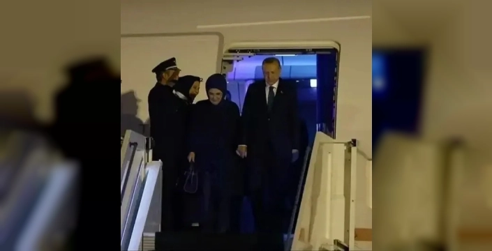 Cumhurbaşkanı Erdoğan, Türkmenistan'daki forumdan döndü