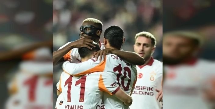 Galatasaray fırtınası esti: Antalyaspor'u farklı geçti, liderliğini pekiştirdi!