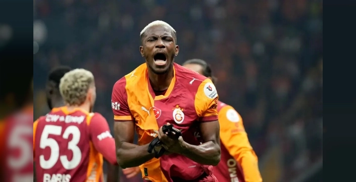 Osimhen, Atletico Madrid maçı için Galatasaray'la antrenmanda!