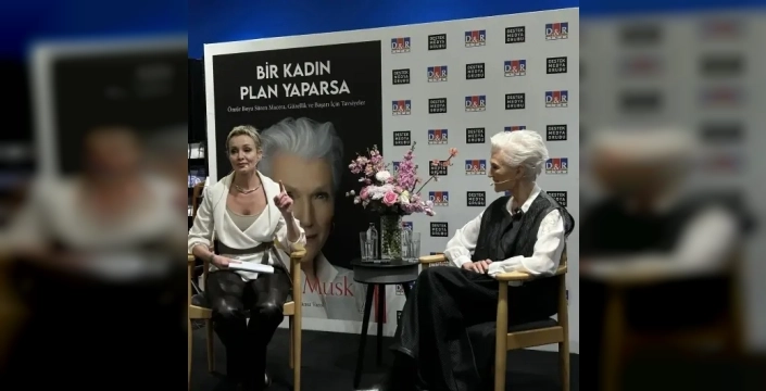 Elon Musk'un annesi Maye Musk İstanbul'da okurlarla buluştu: Sağlık ve kariyer tavsiyeleri verdi
