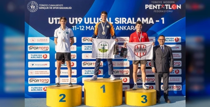 Genç pentatloncu Bursa'ya gümüş madalyayı getirdi