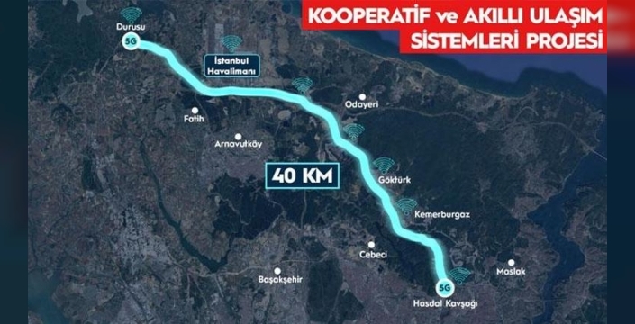 İstanbul'da 5G’li akıllı yolda test süreçleri başlıyor!