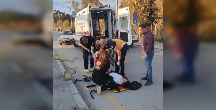 Aydın'da otomobil ve motosiklet çarpıştı: İki kişi yaralı