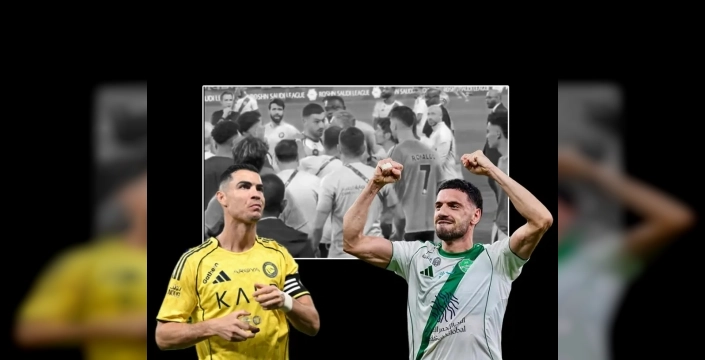 Merih Demiral ve Ronaldo arasında gergin anlar: Saha savaş alanına döndü