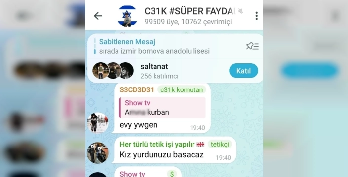 Okul saldırısına övgü yağdıran Telegram grubuna soruşturma açıldı