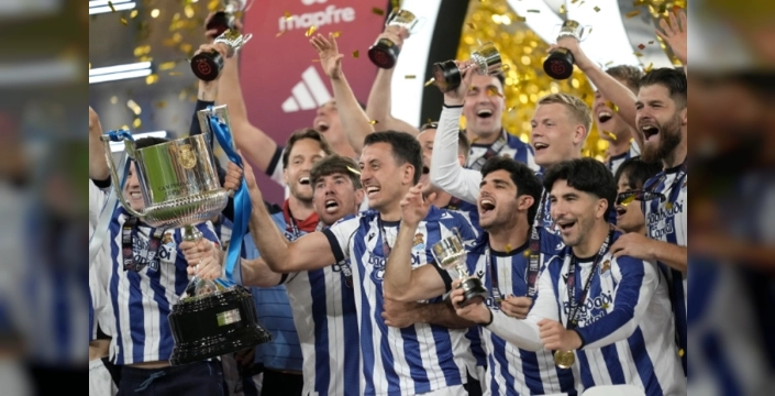 Real Sociedad, Atletico Madrid'i penaltılarda devirerek Kral Kupası'nı müzesine götürdü