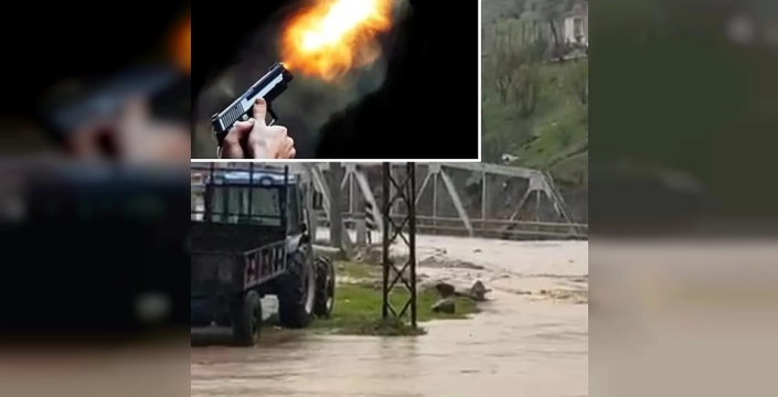 Şırnak'ta sel paniği: Güvenlik korucusundan silahlı uyarı