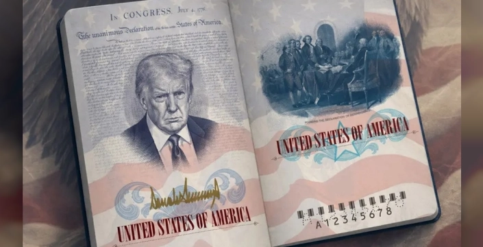 Trump'ın yüzü pasaportlarda: ABD'den tarihi adım