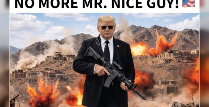 Trump’tan şoke eden yapay zeka pozu: Elinde tüfekle 'Artık kibar adam yok' dedi!