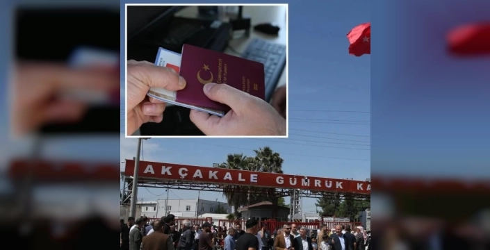 Akçakale Sınır Kapısı'nda pasaportlu geçişler yeniden başladı