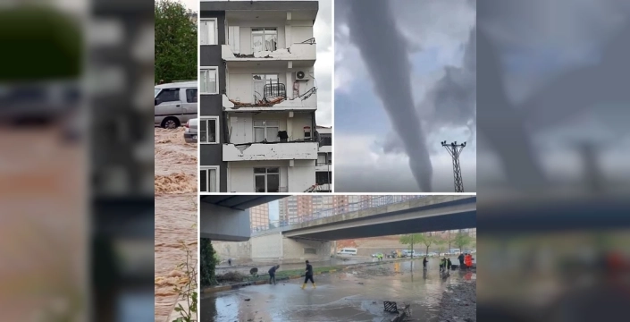 Gaziantep'te süper hücre fırtınası sonrası 39 okulda tatil kararı alındı
