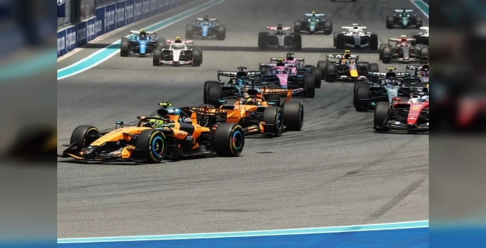 Miami GP sprintinde McLaren 1-2, Leclerc podyumda yer aldı