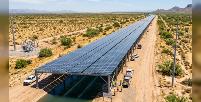 Arizona'da güneş panelleriyle sulama kanalları servete dönüşüyor
