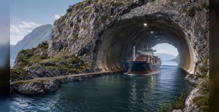 Dağların Kalbinden Dev Gemiler Geçecek: Norveç'in Cesur Projesi Yeniden Hayat Buluyor
