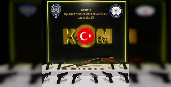 Denizli'de silah kaçakçılığı operasyonu: Üç kişi tutuklandı