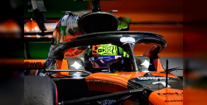 İspanya GP 2. antrenmanda nefes kesen mücadele: Norris zirvede, Russell ve Piastri peşinde!