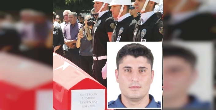KADES ihbarında şehit olan polis memuru Tayfun Baş, gözyaşlarıyla uğurlandı