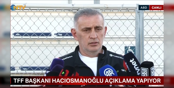 TFF Başkanı'ndan çarpıcı açıklamalar: Oyunculara ve hocaya sahip çıkacağız, hakaretler kabul edilemez!