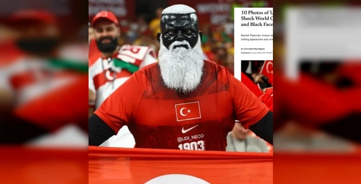 Tribünlerin renkli yüzü Udi Neco, İngiliz basınını büyüledi: 'Dünyayı şoke eden taraftar' başlığıyla gündemde