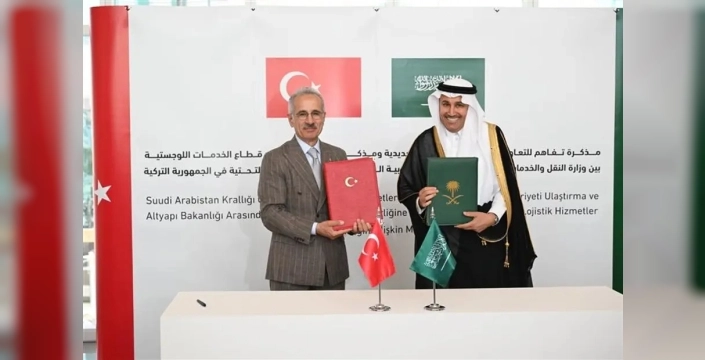 Türkiye ve Suudi Arabistan, demiryolu ve lojistik alanında stratejik işbirliği için imza attı