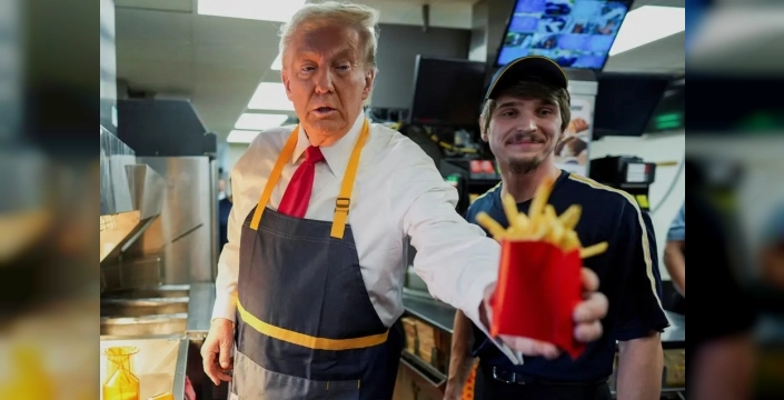 1 milyar dolarlık uçakta 40 dolarlık menü: Trump'ın fast-food sevdası şaşırttı