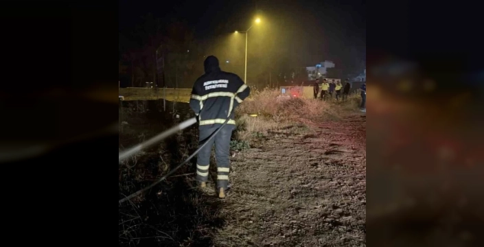 Adıyaman'da yürek burkan yangın: Polis, alevlerin ortasındaki kaplumbağayı böyle kurtardı