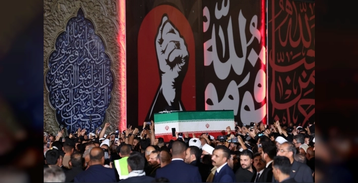 Ali Hamaney için Irak'ta cenaze töreni düzenlendi
