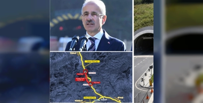 Çamlıbel Tüneli için temel atıldı: Tokat ve Sivas arası 5 dakikaya iniyor!