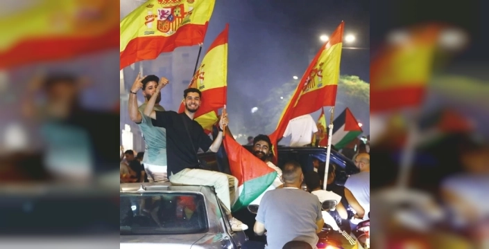 İspanya'nın zaferi, dünya genelinde Filistin'e destekle taçlandı