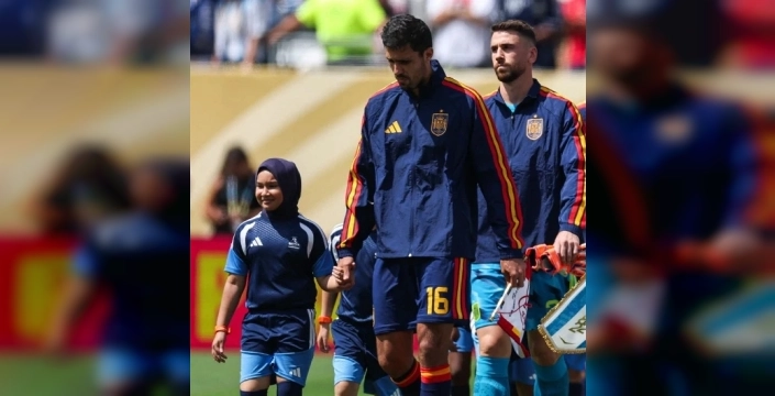 Kaptan Rodri'den Filistin'e dünya finalinde sembolik destek