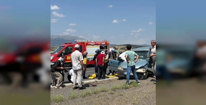 Konya'da korkunç kaza: 5 yaralı, biri ağır!