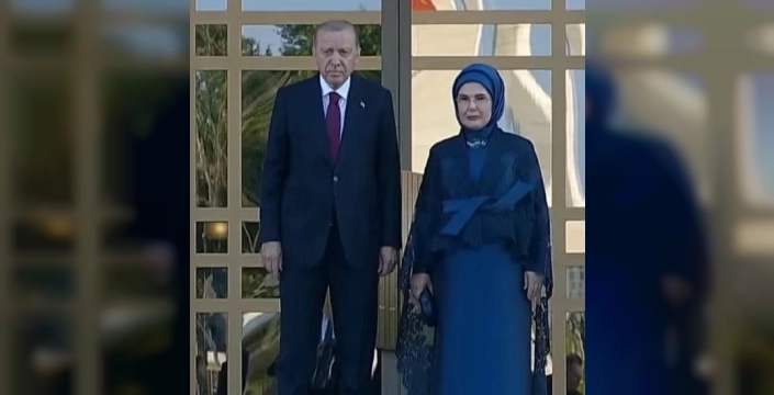 Külliye'de NATO Zirvesi'nde liderler mehteranla karşılandı