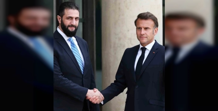Macron, Suriye'ye resmi ziyaret gerçekleştiriyor